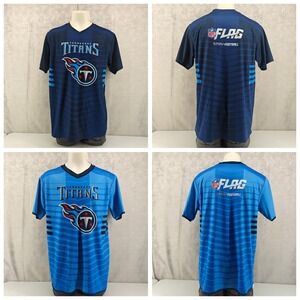 Tennessee Titans Flag Football Jersey Mens Large Blue Jersey Reversible Shirt